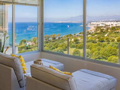 Apartament cu vedere panoramica la mare in Torre Real, Marbella East